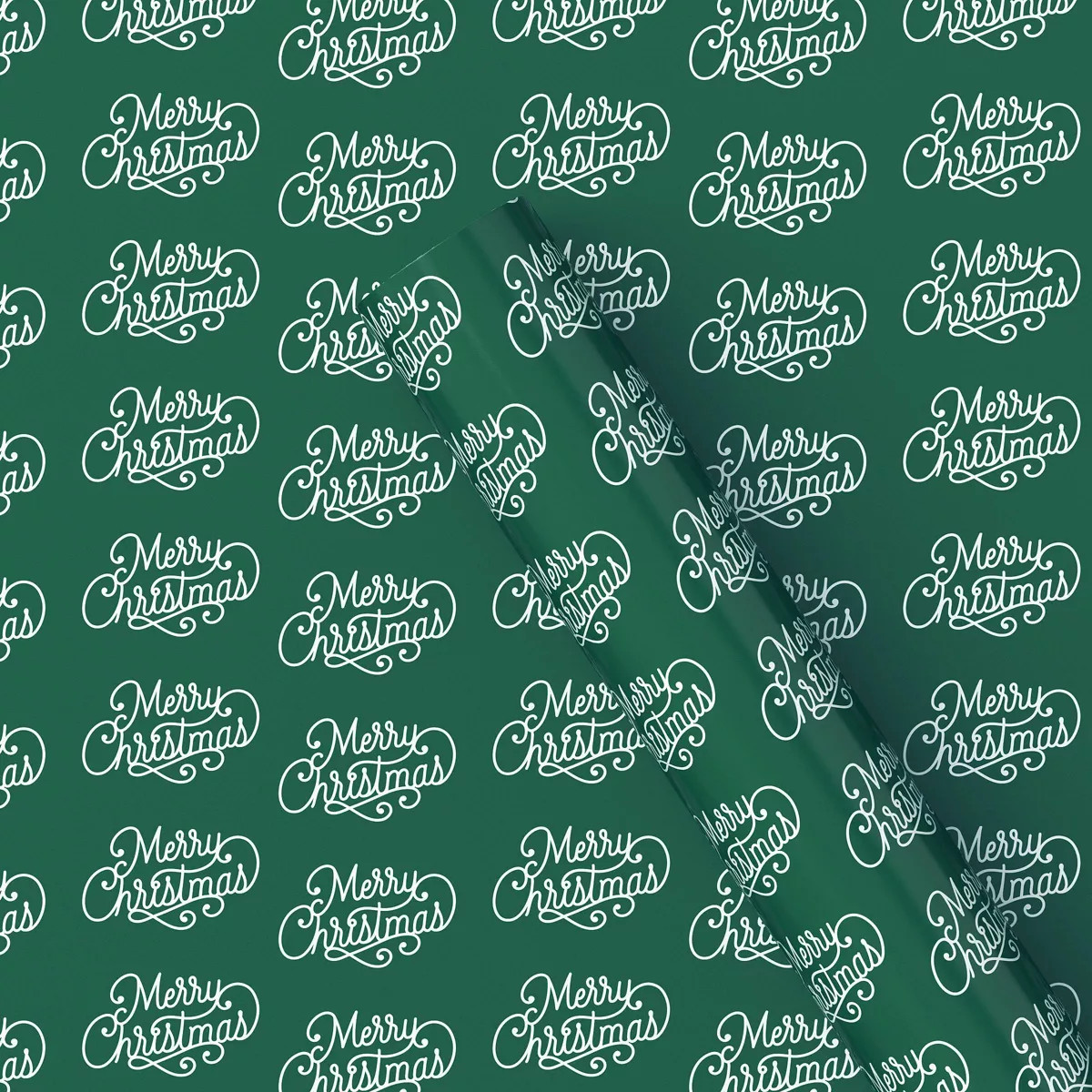 50 sq ft 'Merry Christmas' Gift Wrap Green - Wondershop™​​​​​​​ | Target