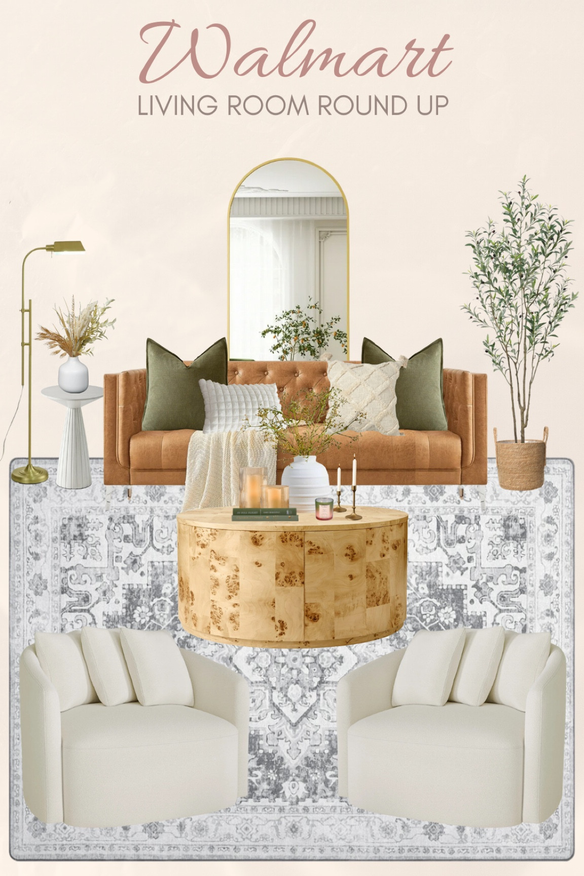 Living Room Refresh Round Up for Autumn!  Floor lamp, cozy reading chair, swivel boucle chair, olive tree, round coffee table, autumn throw pillow, fall florals, autumn candles, modern boho accent furniture, pedestal side table, faux fur throw pillow 

#LTKSeasonal #LTKStyleTip #LTKHome
