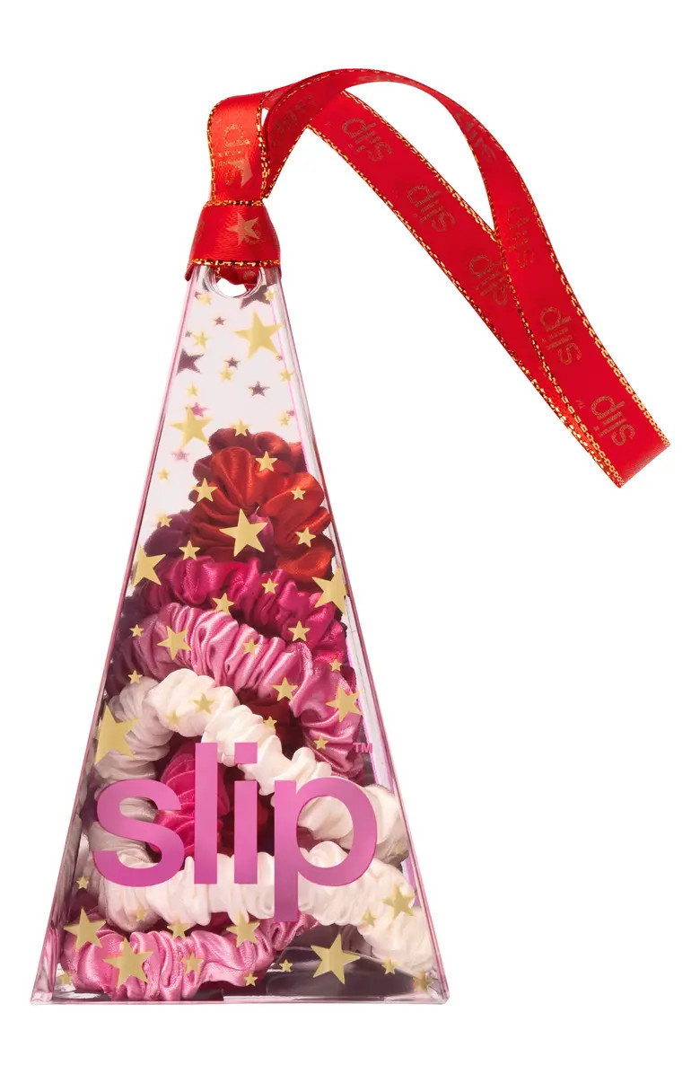 4-Pack Pure Silk Skinny Scrunchies Ornament | Nordstrom