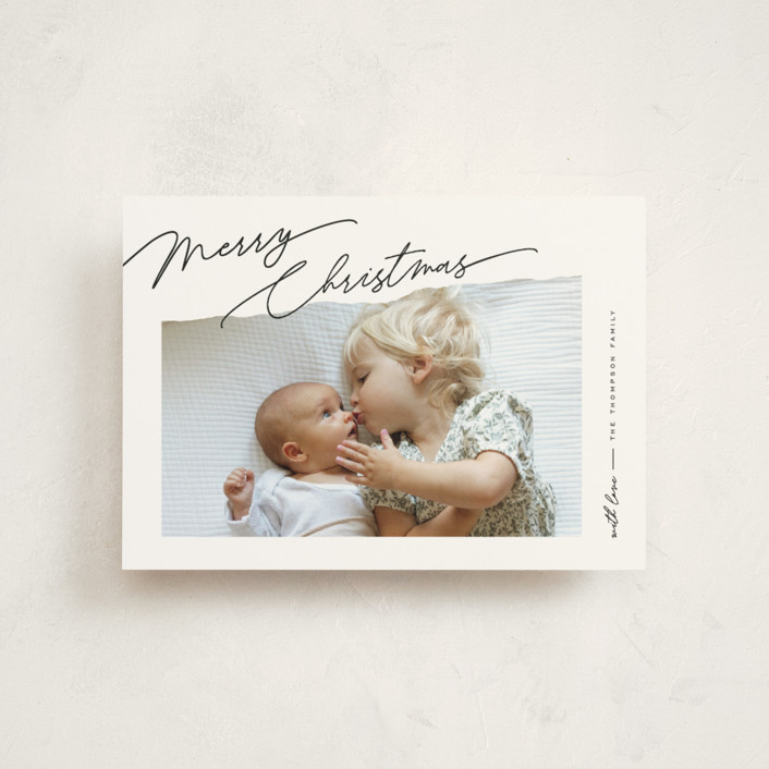 "Elements" - Customizable Holiday Postcards in Black by Pixel and Hank. | Minted