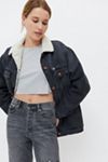 Wrangler Heritage Sherpa-Lined Denim Jacket | Urban Outfitters (US and RoW)