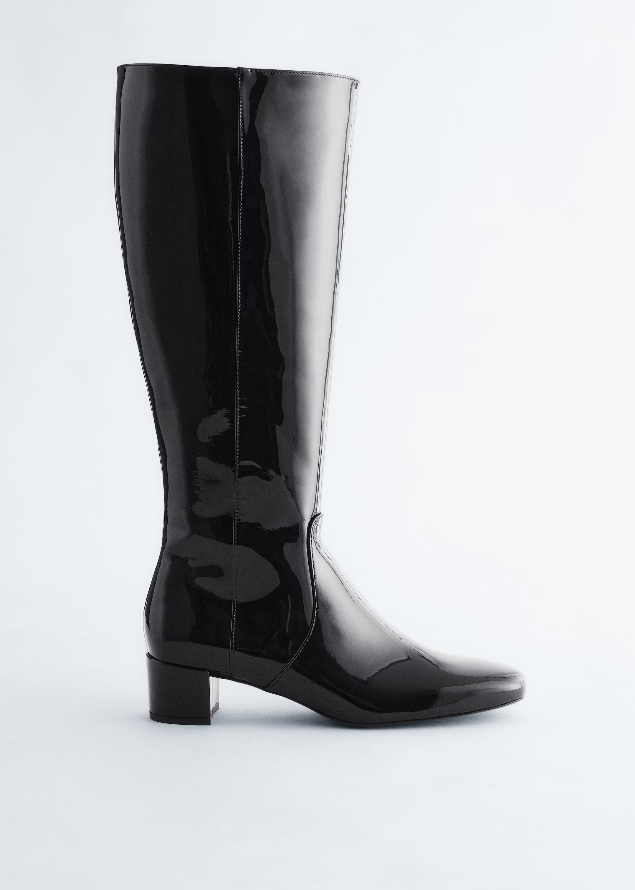 Bottes hauteur genou à talons en cuir | H&M (FR, IT, ES, PT, BE)