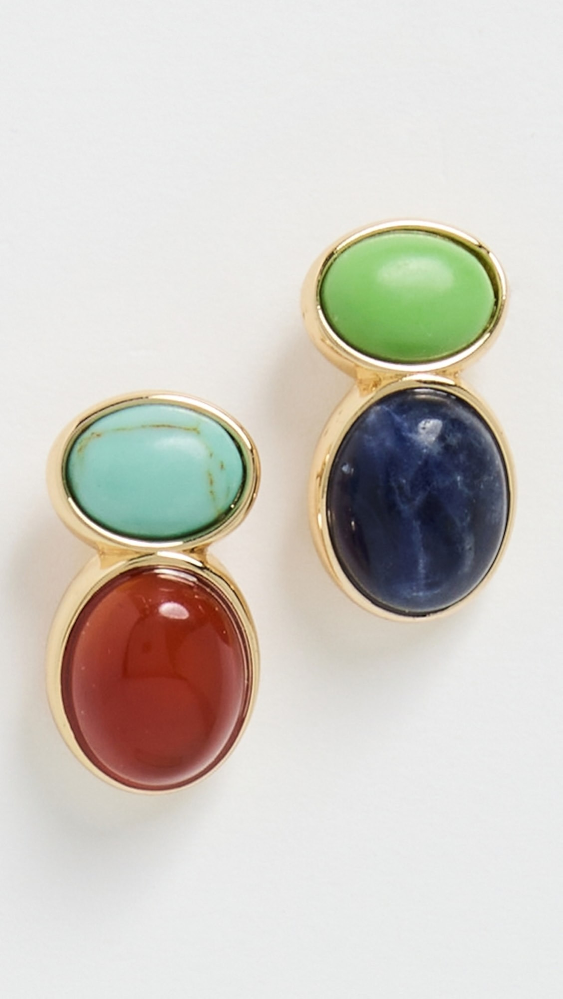 The Semi Precious Stone Earrings | Shopbop