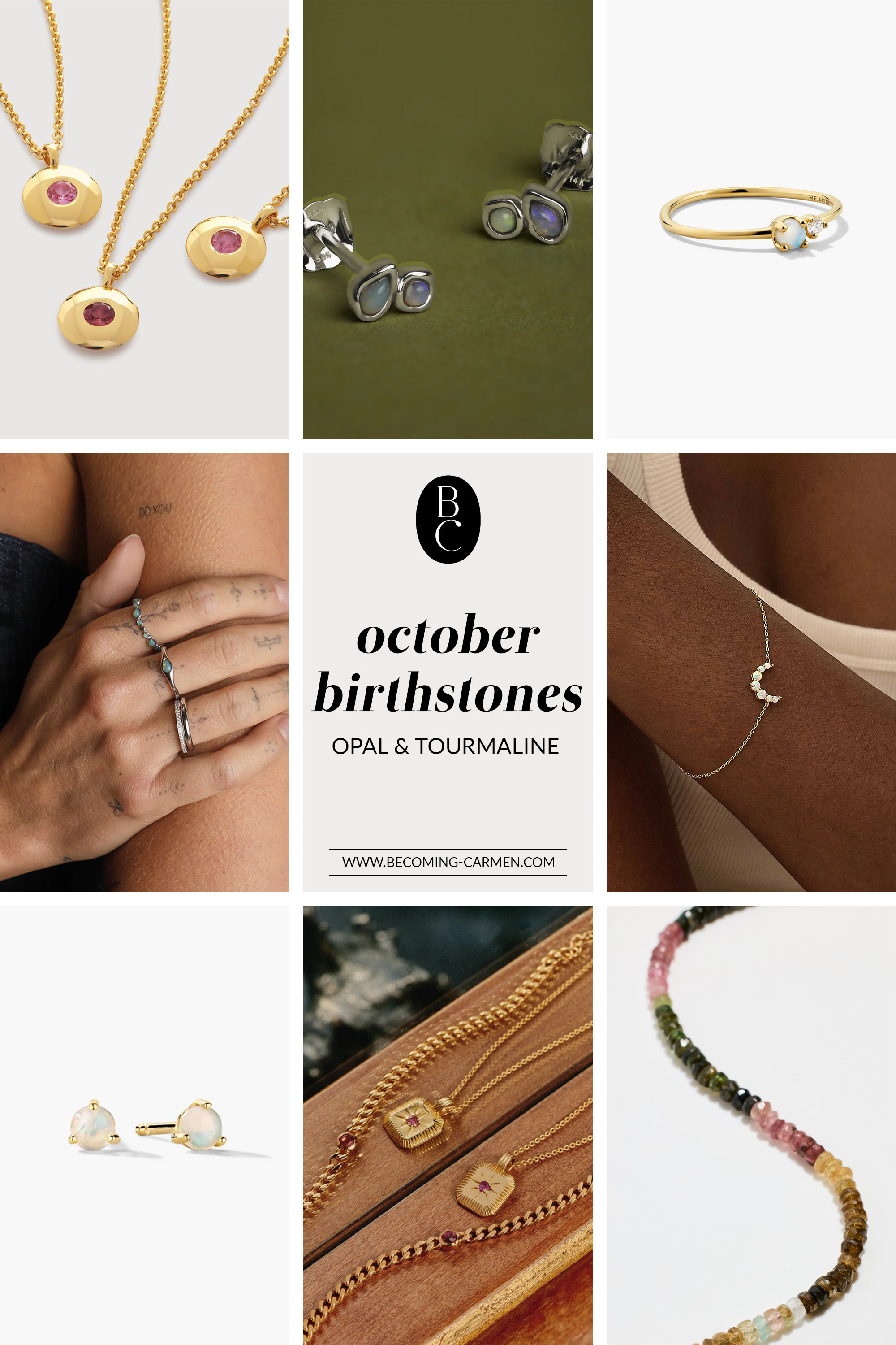 Discover the best October birthstone jewellery. Whether you’re drawn to opal’s kaleidoscopic depths or tourmaline’s pink optimism, explore rings, necklaces, bracelets, and earrings that combine modern style with meaning. 

 #LTKgiftguide