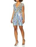Dress the Population Women's Zoe Cap Sleeve Plunging Sequin Mini Dress | Amazon (US)