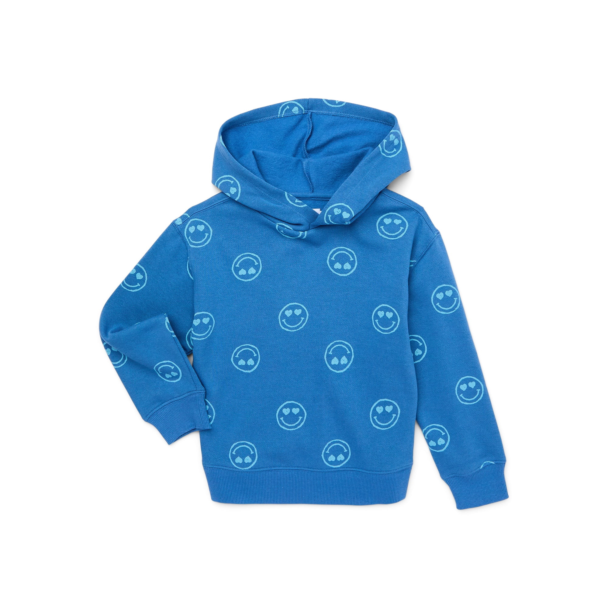 Wonder Nation Girls Fashion Fleece Hoodie, Sizes 4-18 & Plus | Walmart (US)