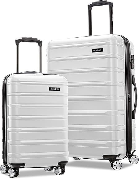 Amazon.com | Samsonite Omni 2 Hardside Expandable Luggage with Spinners, Slate Blue, 2-Piece Set ... | Amazon (US)