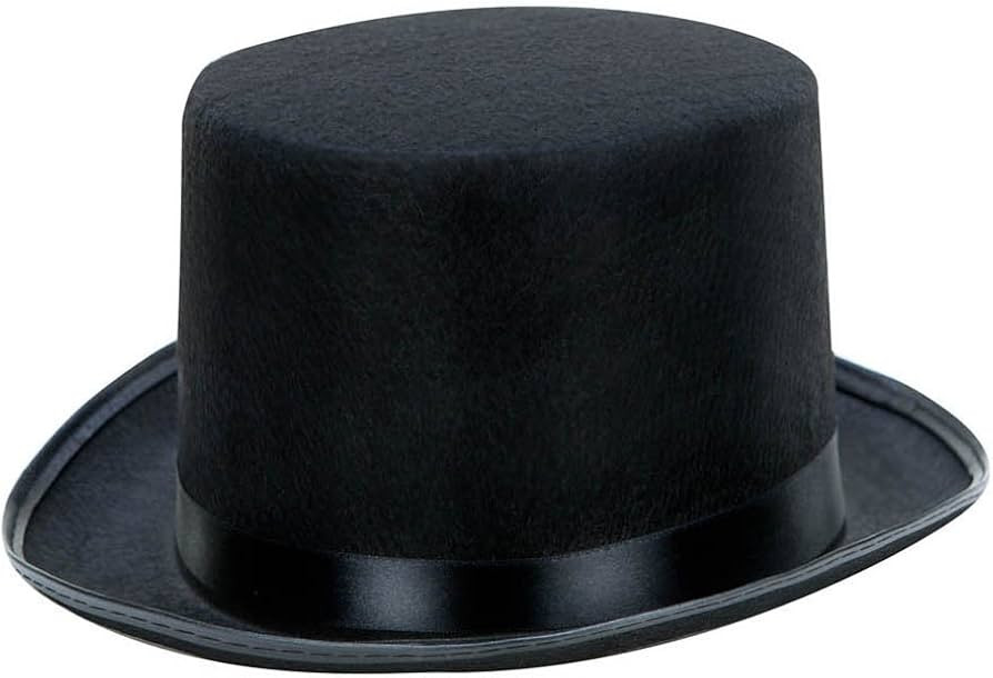 Classic Black Top Hat Perfect for Halloween Costumes, Magician, Steampunk, and Iconic Character O... | Amazon (US)