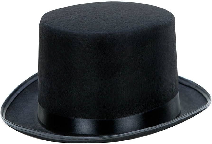 Classic Black Top Hat Perfect for Halloween Costumes, Magician, Steampunk, and Iconic Character O... | Amazon (US)