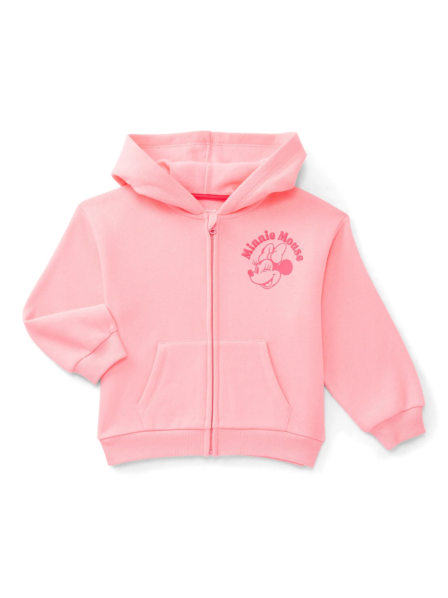 Minnie Mouse Toddler Girls Full Zip Graphic Hoodie, Sizes 12M-5T | Walmart (US)