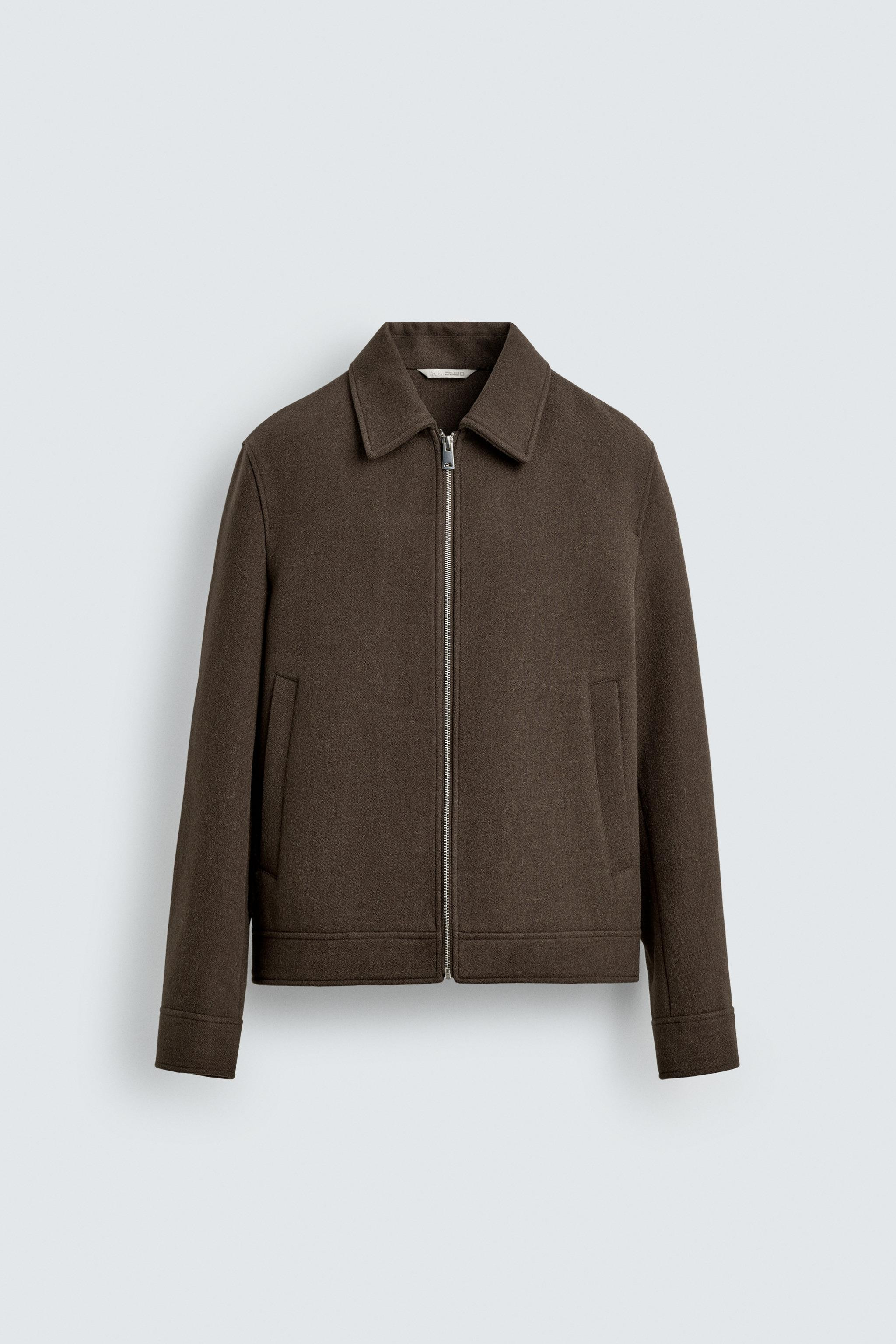 WOOL EFFECT ZIPPER JACKET | Zara US