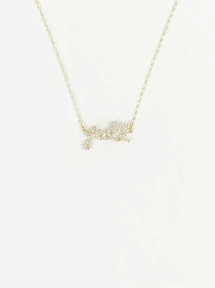 18k Gold Y'all Necklace | Arula