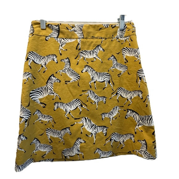 Ann Taylor Yellow Zebra Skirt | Poshmark