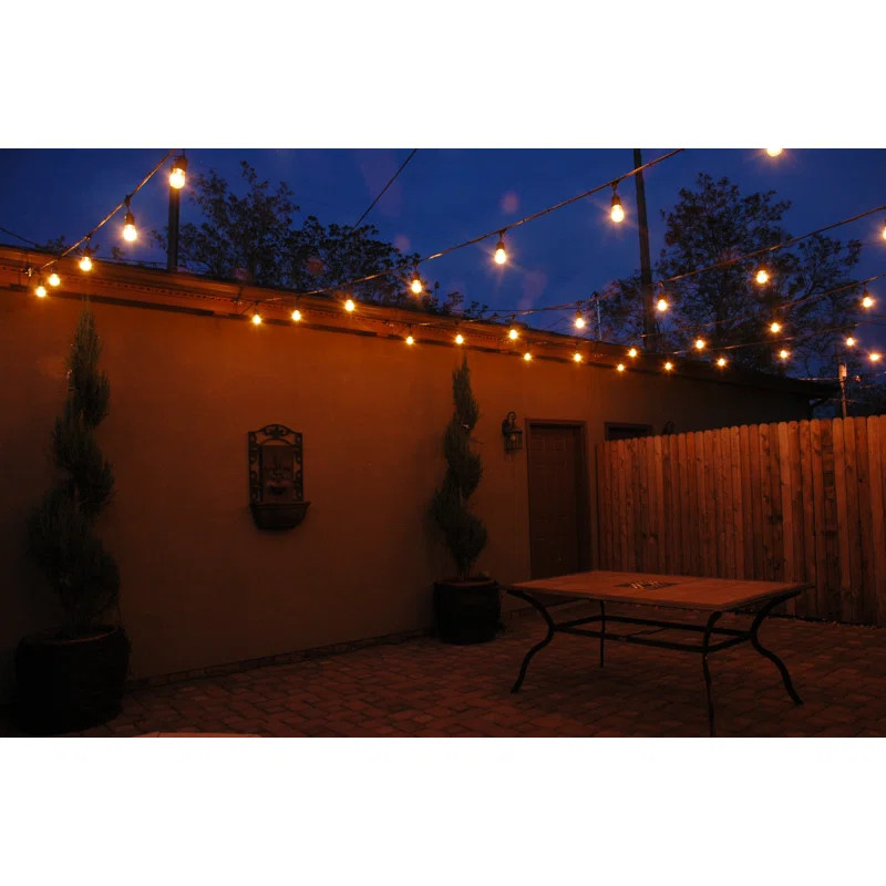 Oneman 48' Outdoor 15 - Bulb Standard String Light (End to End Connectable) | Wayfair North America