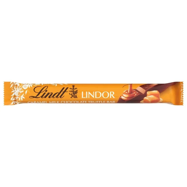 Lindt Lindor Caramel Milk Chocolate Truffle Candy Bar, 1.3 oz. Bar | Walmart (US)