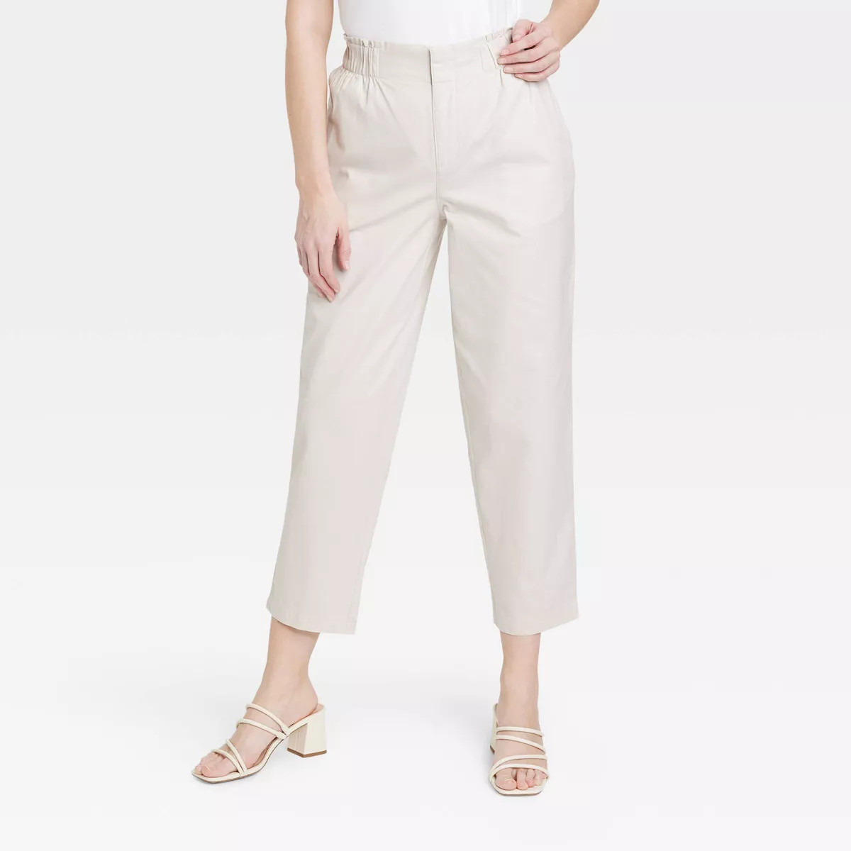 Women's High-Rise Tapered Ankle Chino Pants - A New Day™ | Target