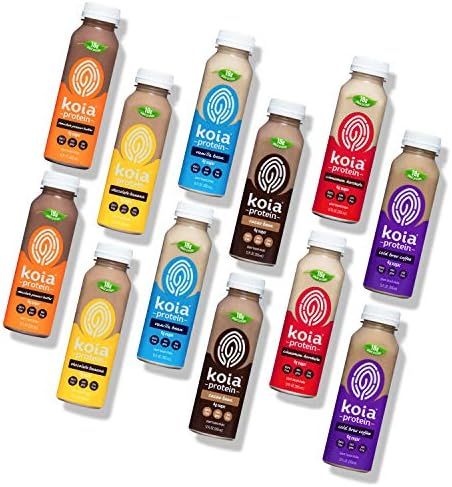 Koia Protein Variety 12-Pack - Ready To Drink Plant Protein Shakes (12 oz) - Dairy Free, Gluten F... | Amazon (US)