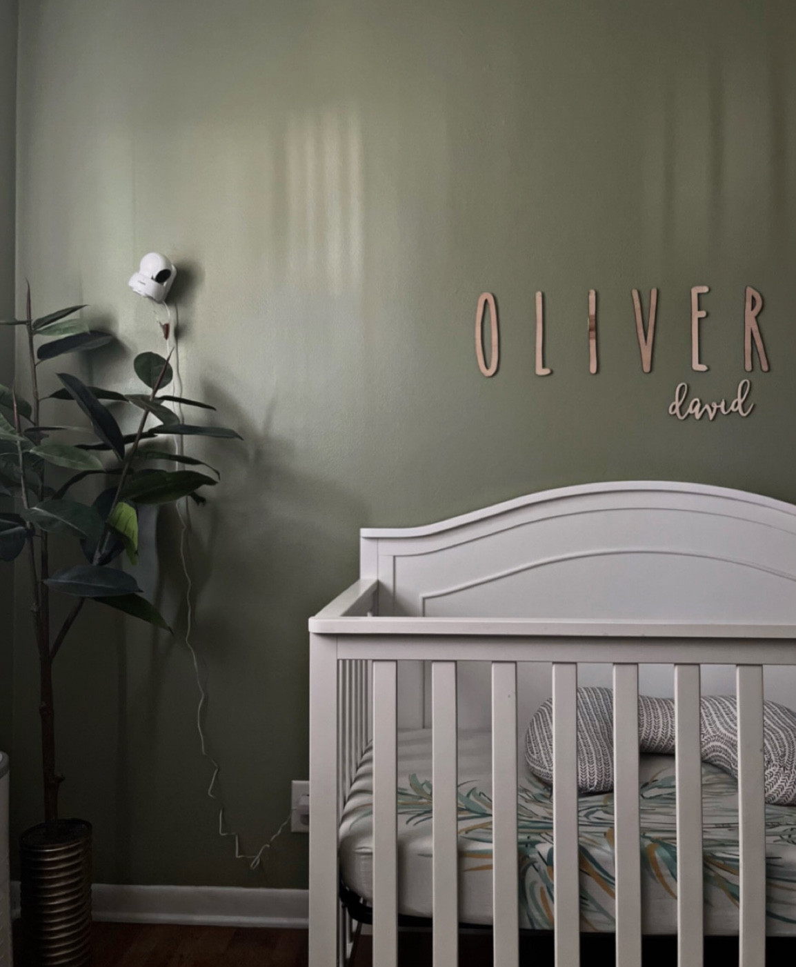 Nursery- Boy Nursery- Baby Bedroom- Baby Crib- Baby Monitor- Neutral Nursery- Baby Room- White Crib- Name Sign- Custom name sign- Olive Green Nursery- Nursery Design 

#LTKbaby #LTKhome #LTKbump