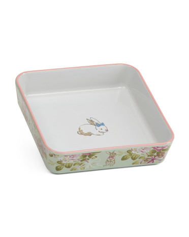 LAURA ASHLEY
9x9 square bunny rose baker
$12.99 Compare At $20 
help | TJ Maxx