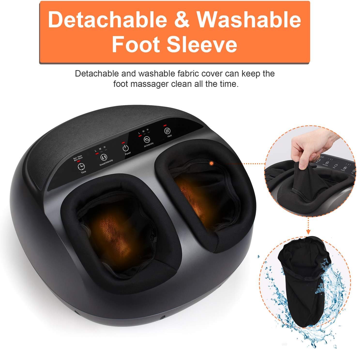 RENPHO Foot Massager Machine with Heat, Shiatsu Deep Kneading, Multi-Level Settings, Delivers Rel... | Amazon (US)