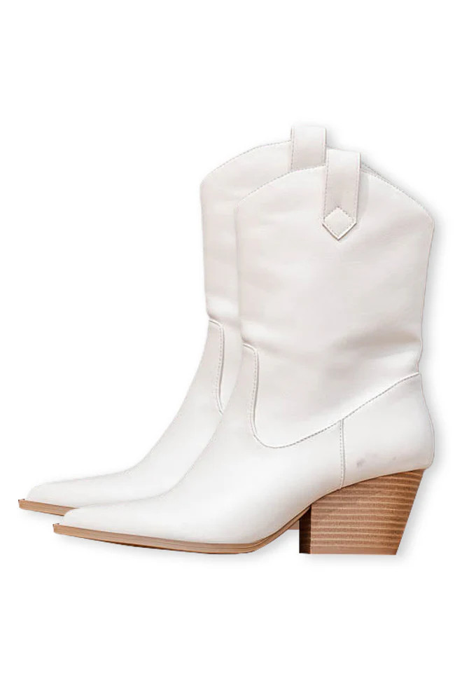 Juniper Stone Western Style Boots | Pink Lily