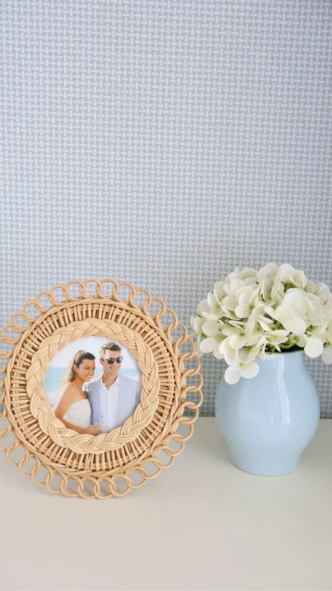 Nothing I love more than a HomeGoods find ✨
This cane wrapped hurricane
vase + faux hydrangeas came home with me and I love how they look styled in my space. 

Will be keeping  an eye out for either to become available to order online at Marshalls or TJ Maxx!

#homedecor #homegoods #homeinspo

#LTKStyleTip #LTKHome #LTKFindsUnder50