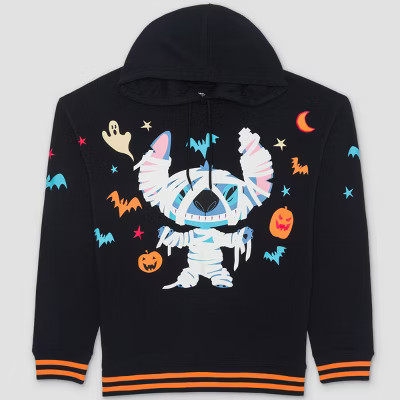 Adult Mummy Stitch Hooded Sweatshirt - Black M | Target
