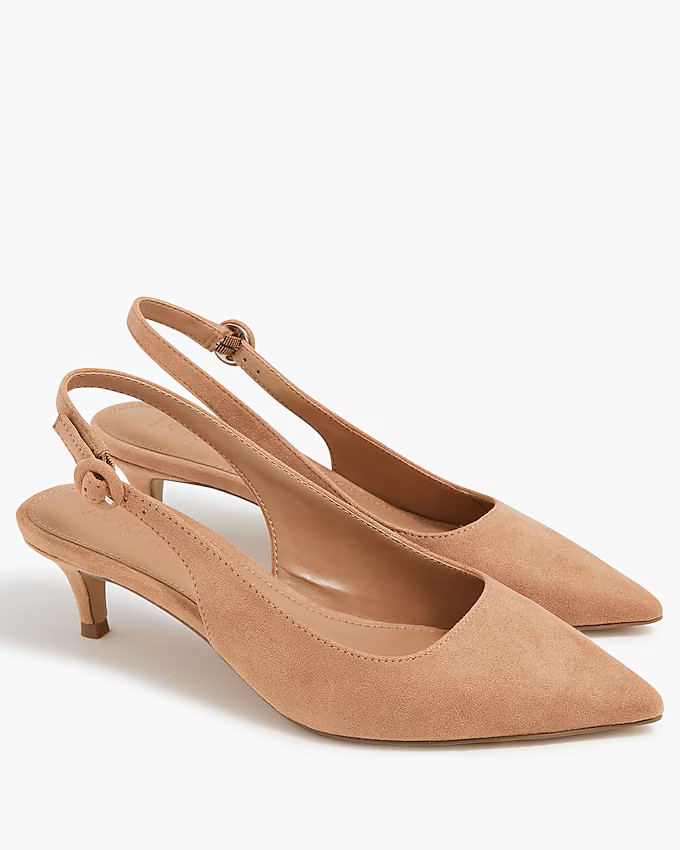 Slingback kitten heels | J.Crew Factory