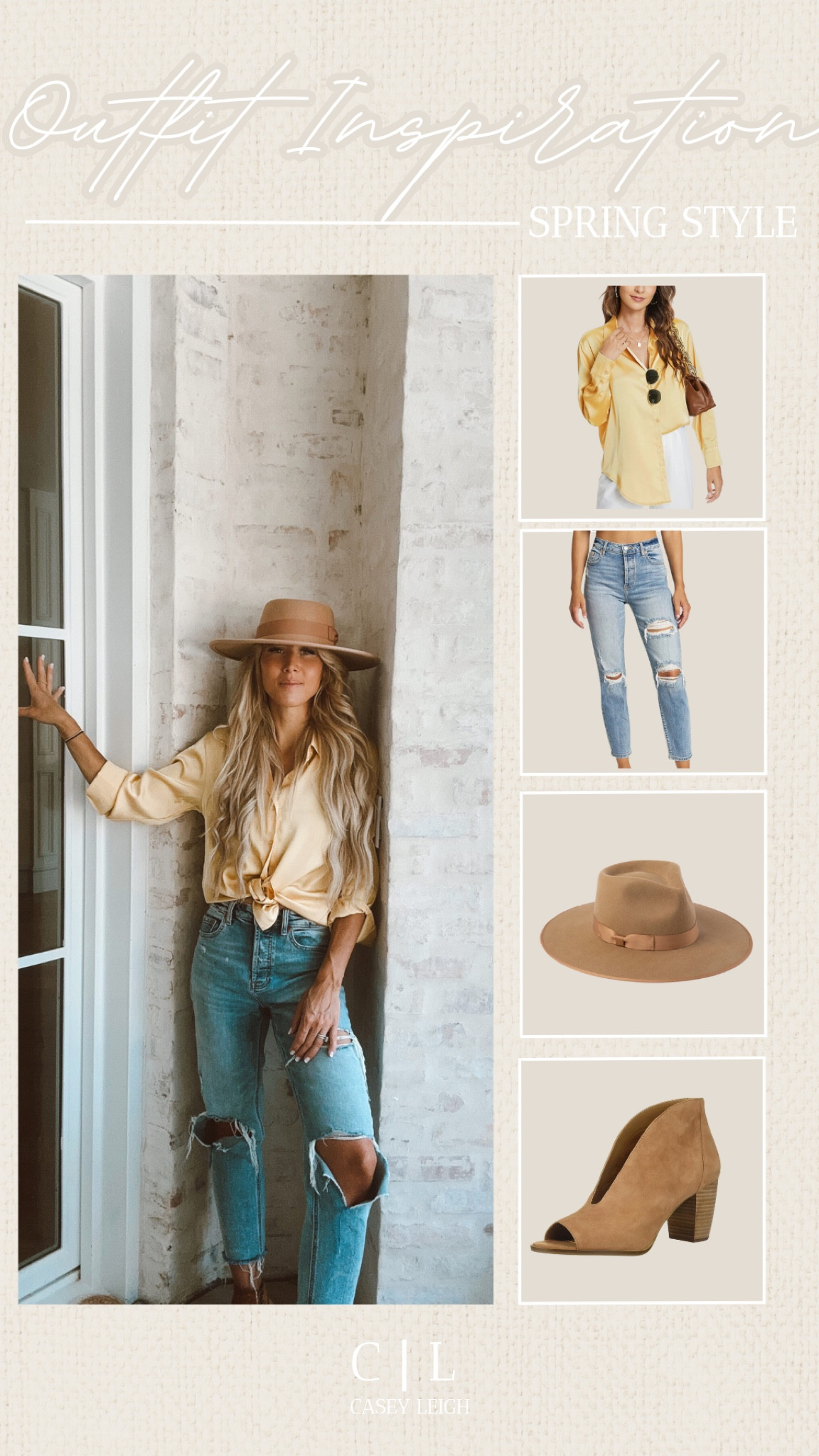Spring vibes are in full swing 🌸 Loving this light and airy look perfect for brunch, errands, or a casual day out! Shop this effortless outfit from the hat to the heels via the links in my LTK. ✨

#LTKStyleTip #LTKShoeCrush #LTKFindsUnder50