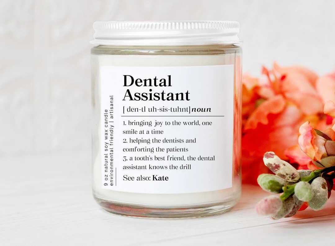 Dental Assistant Definition Candle Personalized Dental - Etsy | Etsy (US)