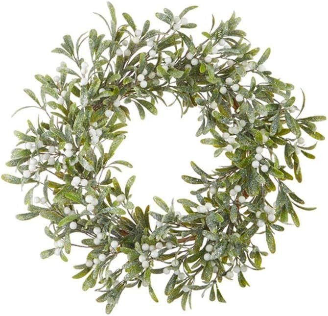 RAZ Imports 2021 Holiday Homestead 20-inch Mistletoe Wreath | Amazon (US)