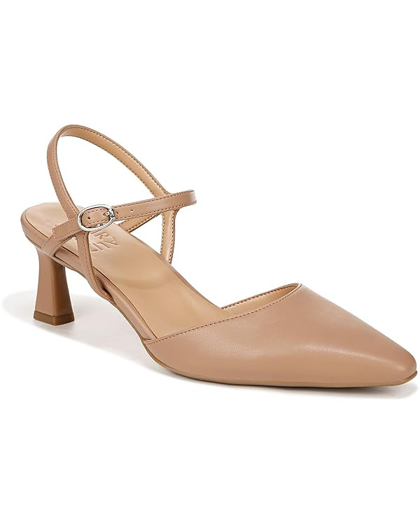 Naturalizer Women's Tara Pointed Toe Kitten Heel Ankle Strap Pump | Amazon (US)