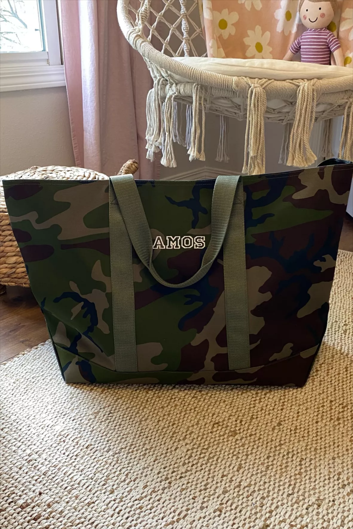 Hunter's Tote Bag, Zip-Top with Strap, Camouflage
