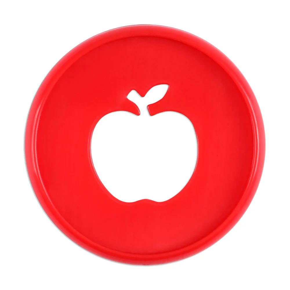 Red Apple Cutout - Medium Plastic Disc Set | The Happy Planner