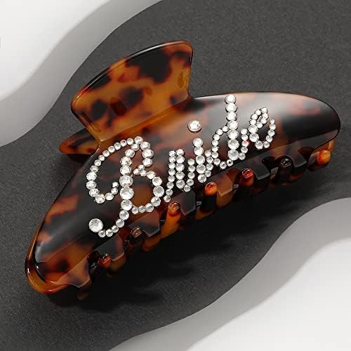 Custom Bride Hair Clips Gifts Rhinestone Bride Logo Personalized Bachelorette Party Headwear Made... | Amazon (US)