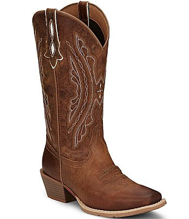 Justin Boots Women's Rein Leather Western Boots - 5.5 | Dillard's