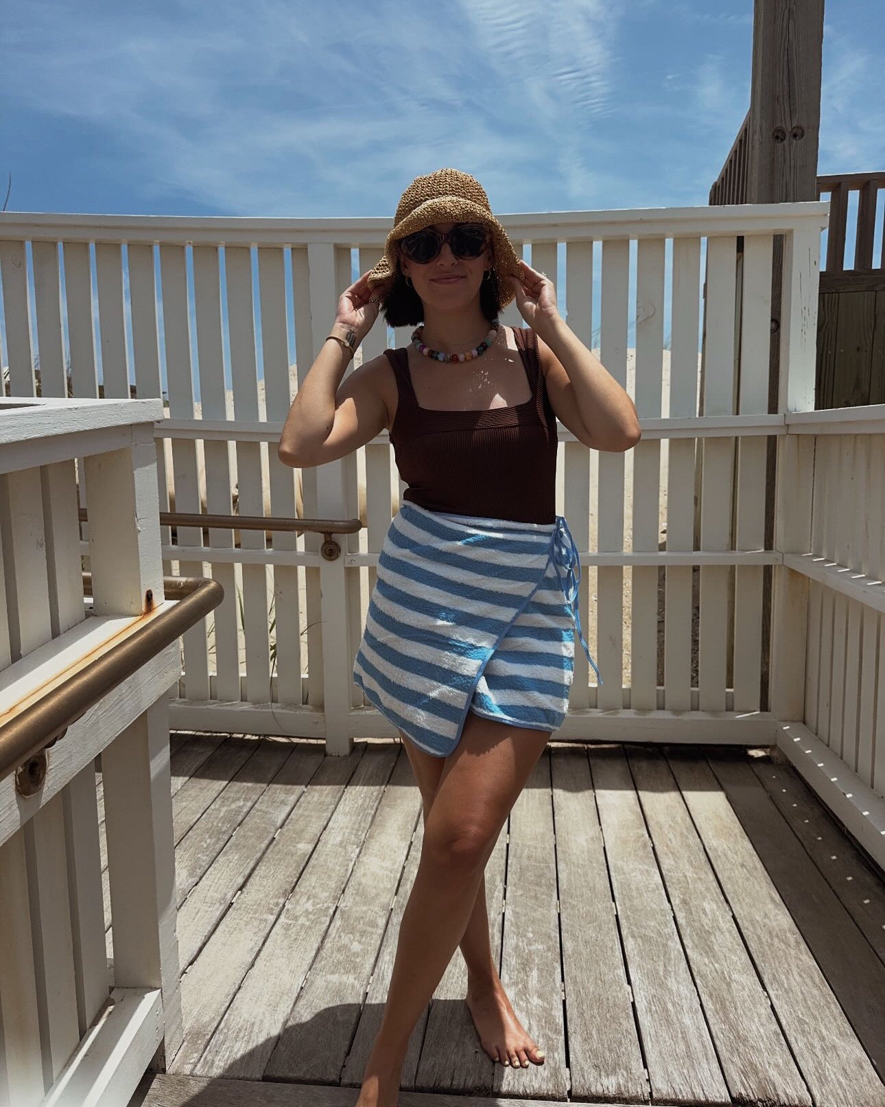 Nothing urgent 🥥🐚🫧🤎 

comment “links” for my favorite post partum swimmies 👙 

#postpartum #beach #swimfinds #momfinds