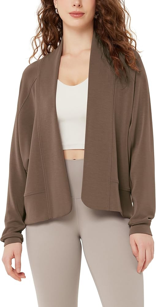 ODODOS Women's Modal Soft Open Front Cardigans Long Sleeve Casual Wrap Outwear | Amazon (US)