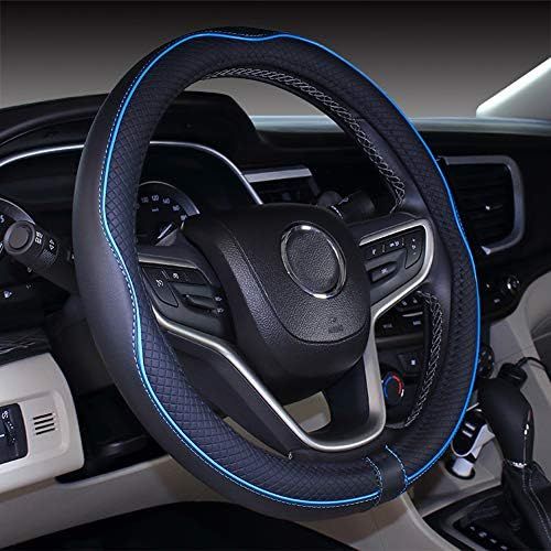 BDK Ultra Soft Blue Steering Wheel Cover for Women - Comfy Grip Faux Leather Steering Wheel Cover... | Amazon (US)
