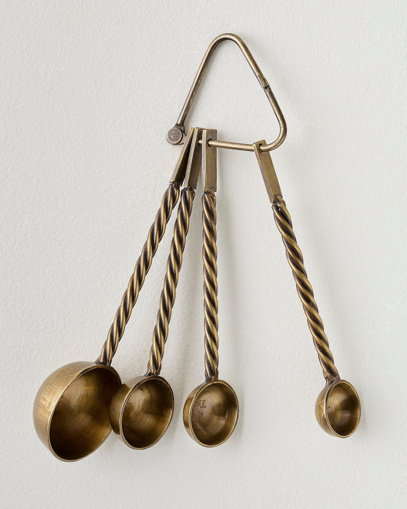 Antique Brass Twisted Measuring Spoons | Magnolia