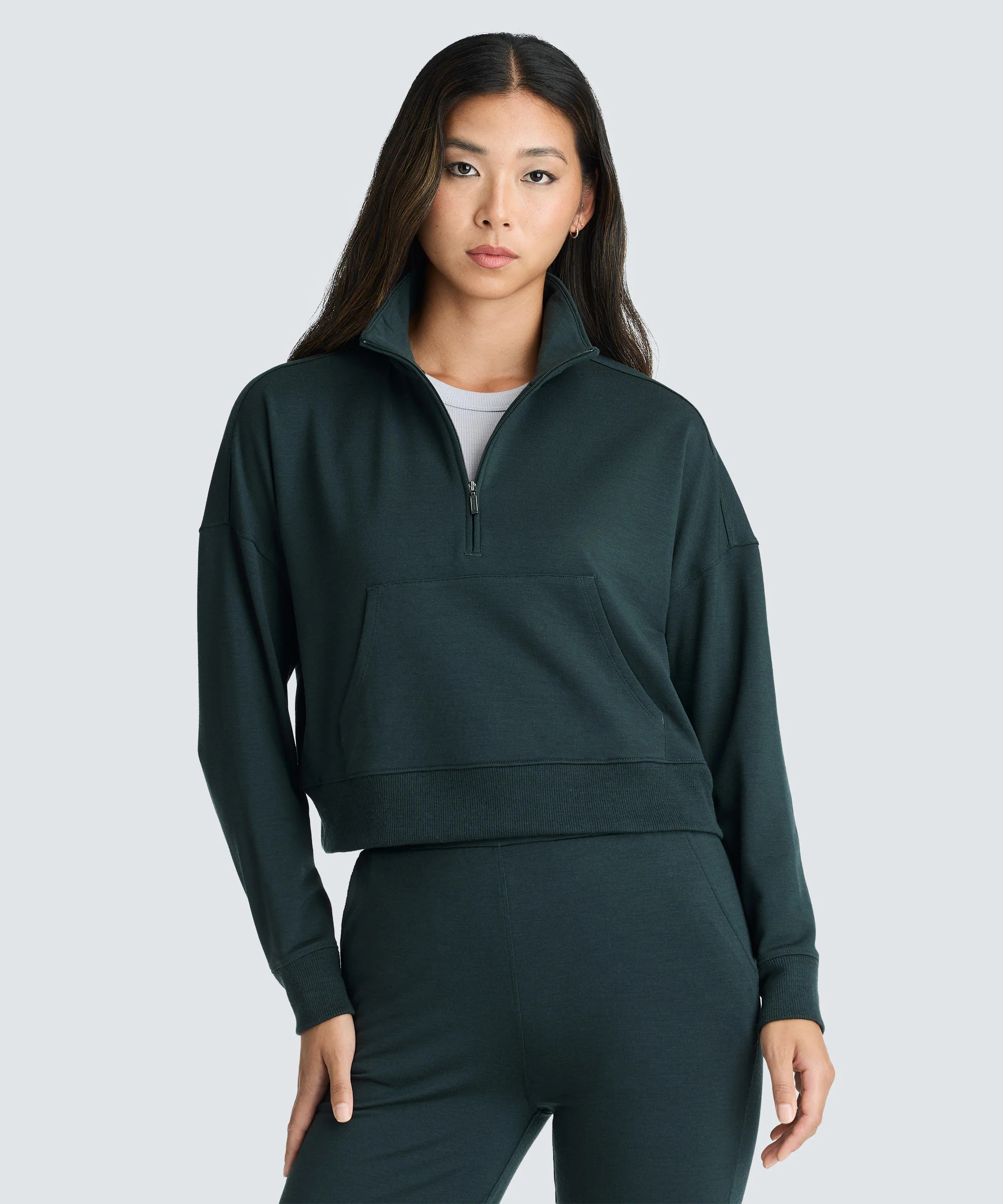 Women's Merino Cropped Quarter Zip | Unbound Merino | Unbound Merino