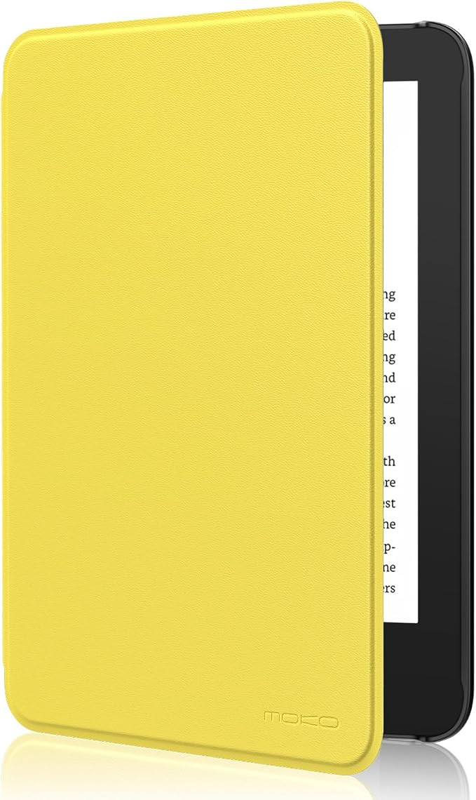 MoKo Case for 6" Amazon Kindle Basic 11th Gen 2024/2022, Light Yellow | Lightweight Shell Cover, ... | Amazon (US)