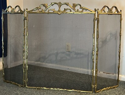 French Provincial Tri-fold Fireplace Screen  | eBay | eBay US