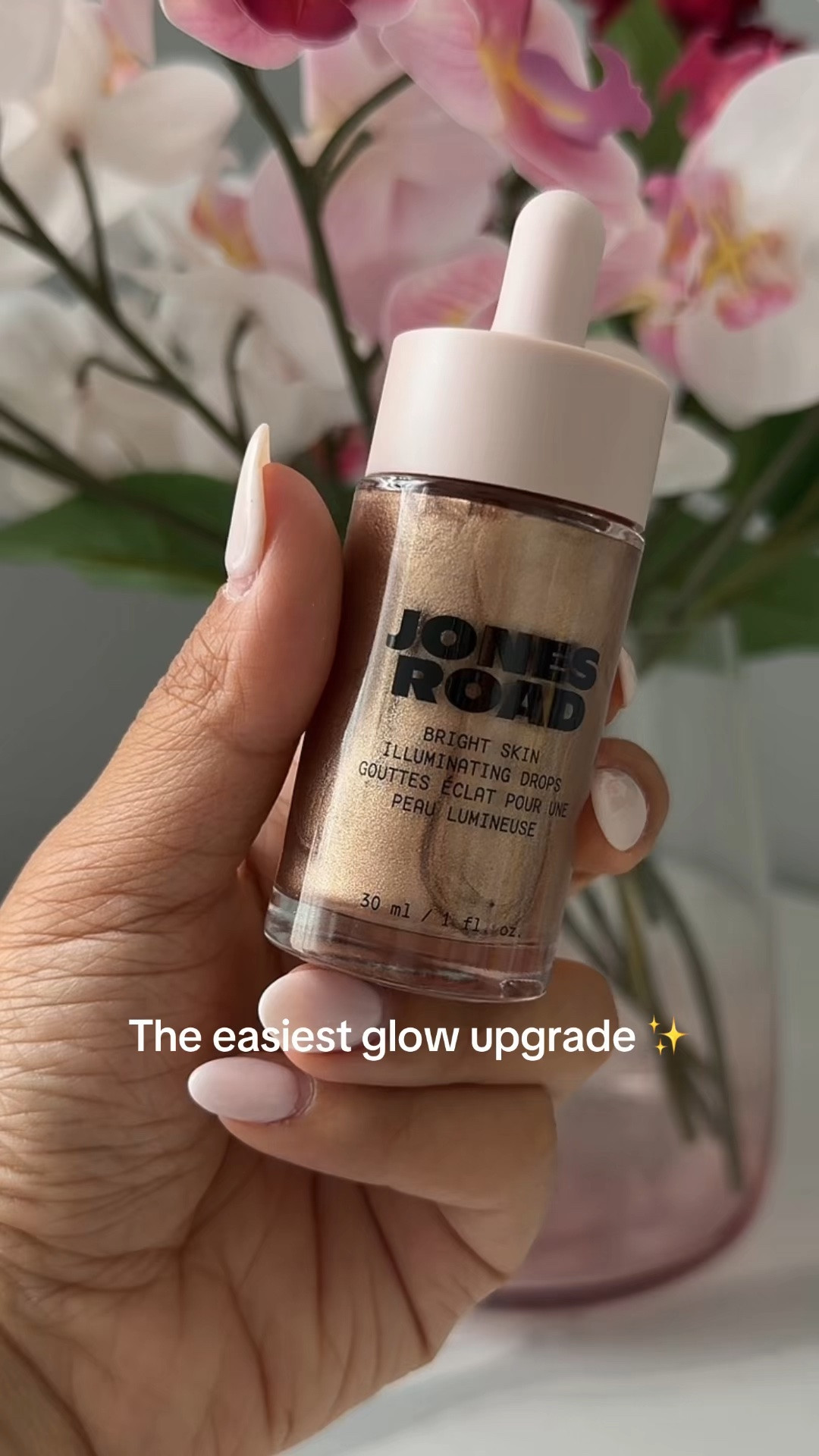 The glow is SO good. ✨ These new Jones Road Bright Skin Illuminating Drops give your skin the prettiest lit from within glow without looking glittery. I've been wearing them on their own, mixed into foundation, and tapped onto my cheekbones for extra radiance. 💛

#LTKgrwm #LTKBeauty