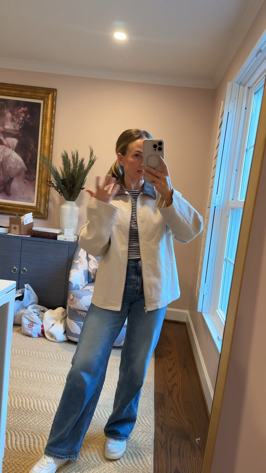 This barn jacket is such a good target find. Wearing a small! 

#LTKFindsUnder50 #LTKOver40