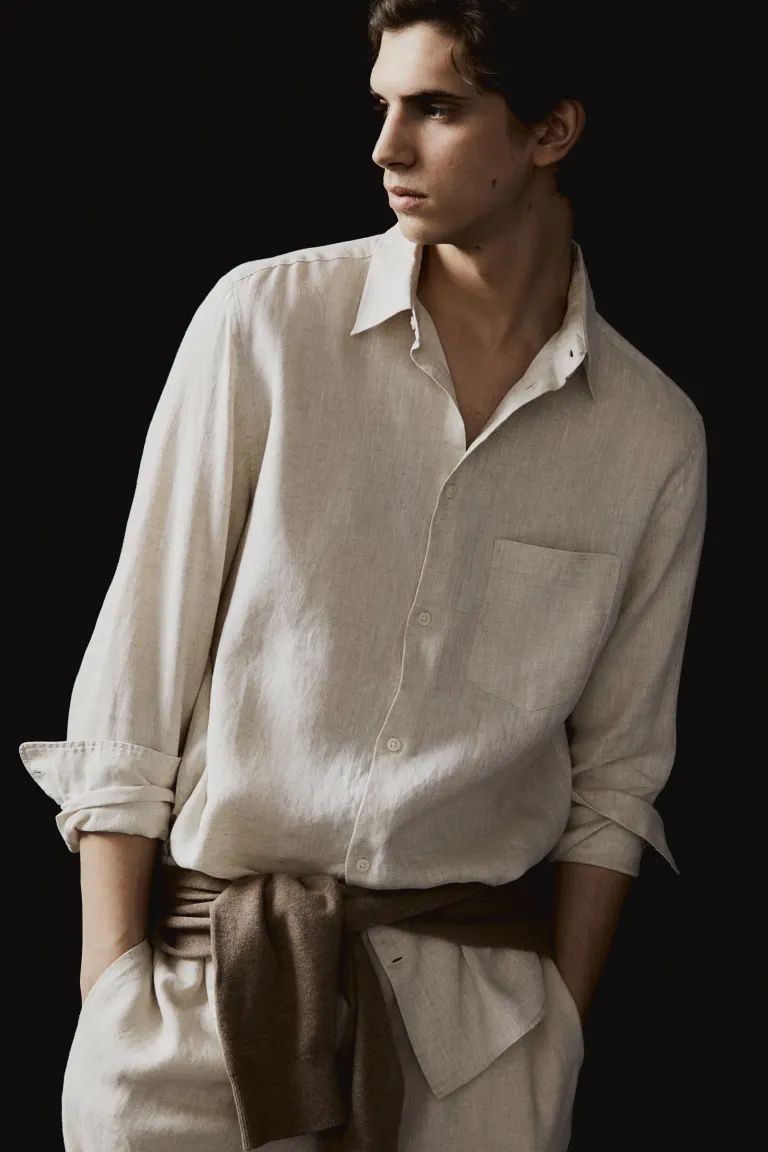Regular Fit Linen Shirt | H&M (US + CA)