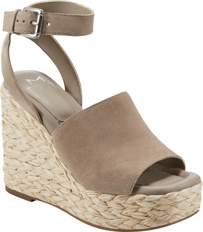 Marc Fisher LTD Nelly Ankle Strap Wedge Sandal | Taupe Sandal Sandals | Taupe Shoes | Spring Outfits | Nordstrom