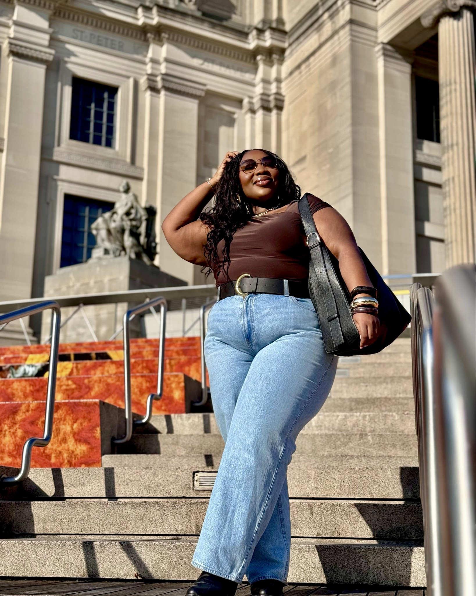 @abercrombie is having a denim sale and I’m here for it!! I was always hesitant to try their jeans thinking it would be too big but the curve collection is amazing!!  I’m wearing a size 34 (US18) and feel soooo amazing!! 

#LTKPlusSize #LTKStyleTip