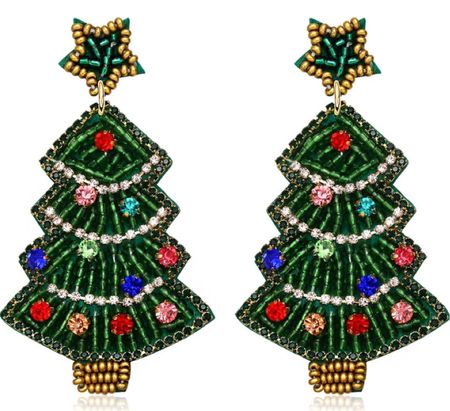 Beaded Christmas tree earrings on Amazon! 

#LTKHoliday #LTKSeasonal