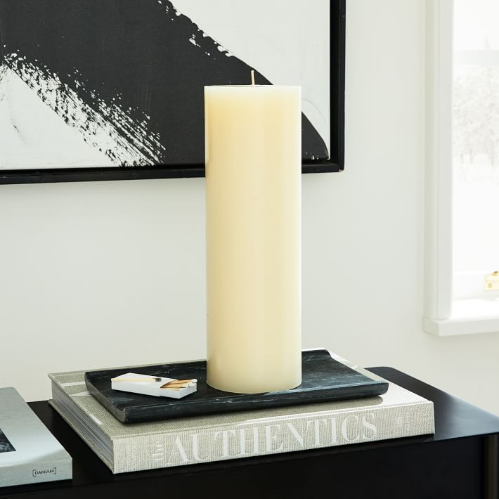 Unscented Wax Pillar Candle | West Elm (US)